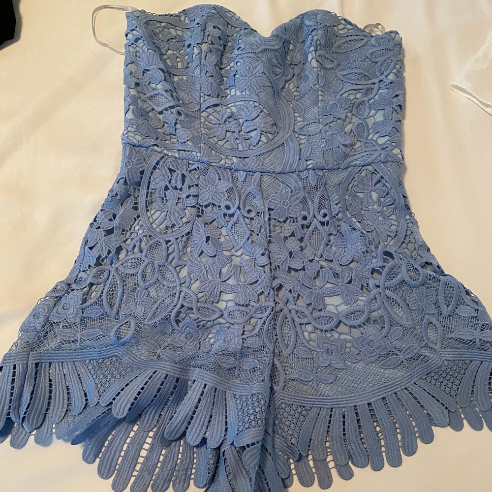 Lovers & Friends Kira Lace Romper- Medium